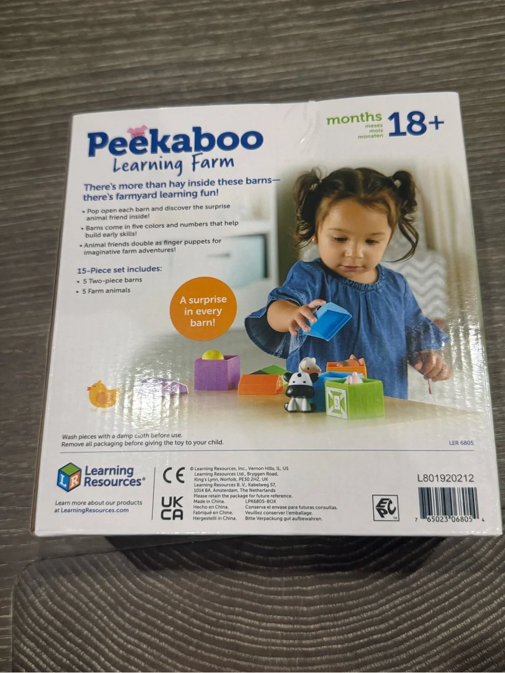 Learning Resources Peekaboo Learning Farm toy